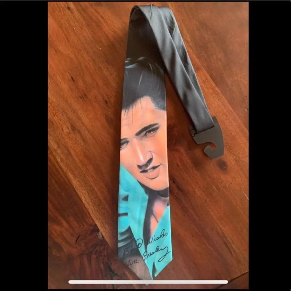 Ralph Marlin Elvis “Best Wishes” neck tie